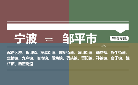 寧波到鄒平市物流專(zhuān)線