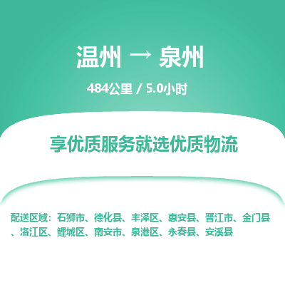 溫州到泉州洛江區(qū)物流專線