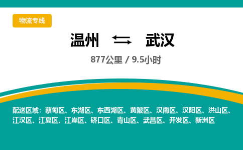 溫州到武漢開發區物流專線