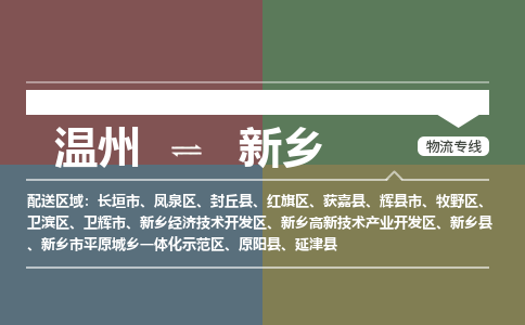 溫州到新鄉鳳泉區物流專線