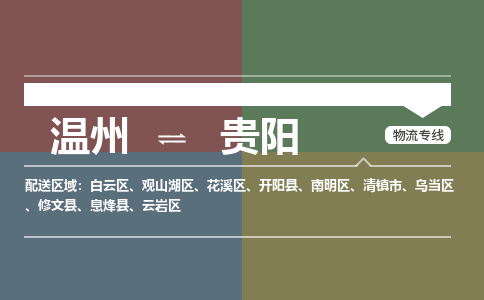 溫州到貴陽(yáng)花溪區(qū)物流專線