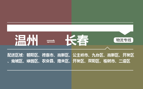 溫州到長春高新區物流專線