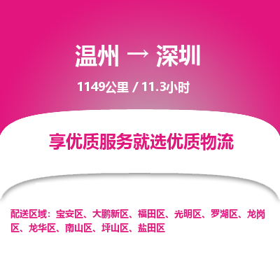 溫州到深圳寶安區(qū)物流專線