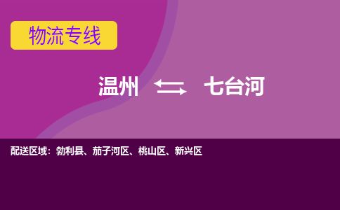 溫州到七臺(tái)河新興區(qū)物流專線